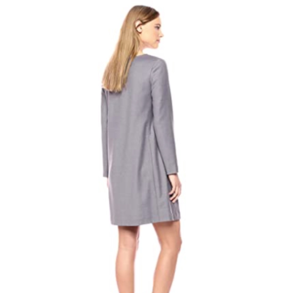 NWT Theory Lavender Melange Paneled Shift Dress M - Picture 2 of 2